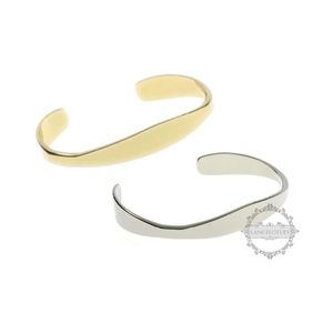 Bangle Gold Silver Steel Blank Bracelet For Customized Personalized Name Engraved Fashion Women Gift 6460013