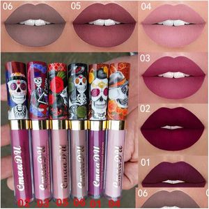 Lip Gloss Cmaadu Matte Lipstick Magic Magic Metal Metal Skl Y líquido de água veeta Drop Drop Entrega Saúde Maquiagem Lips Dhm3h