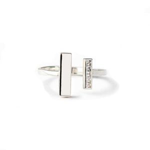 Cluster Rings Mother Daughter Thick And Thin Ring Remember That We Are Always Stick Together Ring Women's Ring Open Adjustable Statement Rings L230306