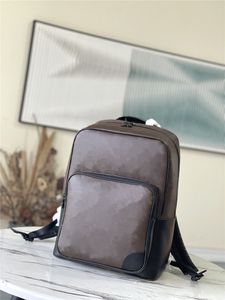 مصمم فاخر M45335 Dean Backpack Macasser Leather Ba Daypack Macassar Brown 7A Best Quality