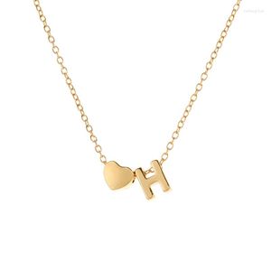 Anhänger Halsketten Süße Liebesbriefe Halskette – Kleines Herz mit einer Halskette – Personalisierte Halskette – Geschenkidee