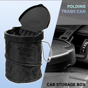 Interior Accessories Car Bin Folding Rubbish Container Waste Basket Organizer Holder Garbage Trash Litter Can Storage Bucket Cleaning Tools