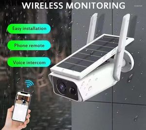 Drahtlose Solarbatterie-IP-Kamera für den Außenbereich, wasserdicht, geringer Verbrauch, für die Sicherheit zu Hause, CCTV-Babyphone
