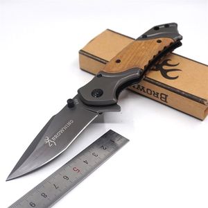 Browning Knife X49 Tactical Survival Folding Blade Hartowane tytanowe kieszonkowe noże 440C Surface Grey273t