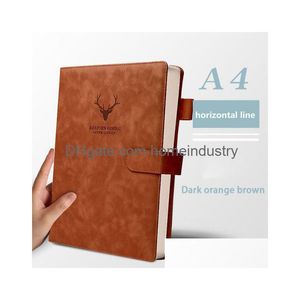 Notepads A4 Super Super Cornell Note كبير مذكرات المخططات الكثيفة 416 صفحات Soft ER المبطنة مؤلف دفتر Notepad لكتاب جدول الأعمال DRO DHQH8