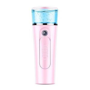 Andra hudvårdsverktyg Portable Mini Face Spray Bottle Nano Mister Facial Hair Steamer USB Raddbar Power Bank Sprayer 2 i 1 Tra DH5MZ