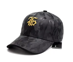 Street Hip Hop Letter Embroidered Peaked Cap European and American High Quality Baseball Caps Black Stain Resistant Washable