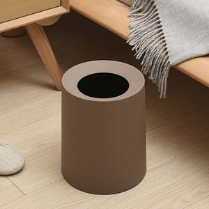 Odpadki 12L Nordic Style Waste Bin Kreatywne śmieci gospodarstwa domowego puszka kosza toalety w łazience kosza na śmieci o dużej pojemności kuchennej kubełko kubełko kosza 230306