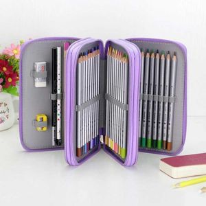 Pencil Bags Large Storage Pencil Case Colorful Pen Box Bag Kawaii Students School Office Cute Pencil Cases Storage Bags Stationery Supplies J230306