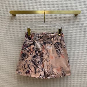 Kvinnors shorts söta växter lllustration tryckmönster kort 2023 vårkläder 230306