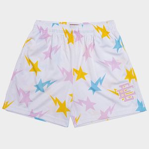 Mens shorts verão lazer fitness muscle esportes calça de praia curta respirável