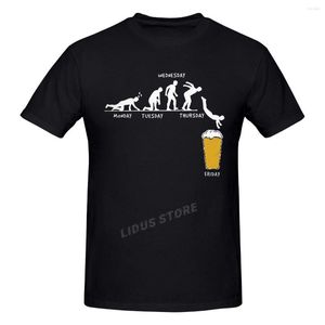 Men's T Shirts 2023 Fashion Leisure Week Craft Beer Alkohol Drunk Wine T-shirt Harajuku Streetwear Cotton Graphics Tshirt Märken Tops Tops