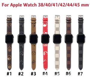 Cinturini per cinturini per orologi di alta moda per cinturino Apple Watch 41mm 45mm 42mm 38mm 40mm 44mm Cinturini per orologi di lusso G Designs iwatch 8 7 6 5 4 Cuoio L Fiore