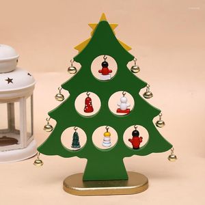 Decorazioni natalizie Ornamenti in legno fai-da-te Festival Party Xmas Tree Desk Table Decoration