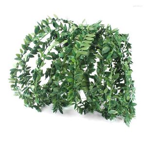 Decorative Flowers 1pc Artificial Vine DIY Flexible Lifelike Faux Leaf For Wreath Crown Pography Props Home Hanging Decor Wedding