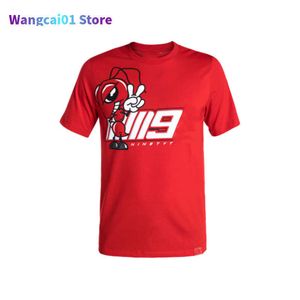 wangcai01メンズTシャツ2022ビッグレッドアリ3DプリントメンズバイカーレーシングTシャツのための大人の特大の安い服2022 0306H23