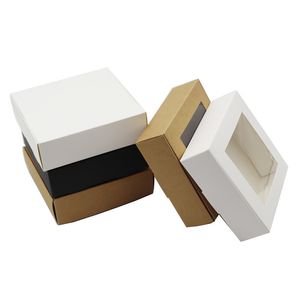 Gift Wrap 15Pcs Kraft Paper Cardboard Packaging Gift Box Candy Packaging Boxes Paper Box Handmade Soap Wrapping Big Favor Kraft Boxes 230306