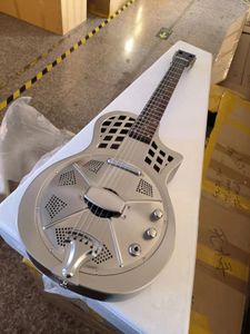 Jonathan 17-serien resonator gitarr resofoniska gitarrer Metal Body Duolian gitarrer dobra sällsynt-gitarr klassisk headstock ingen logotyp edition 1711EK med hals pickup