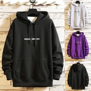 Herren Hoodies Lässige Mode Brief Druck Hoodie Lange Ärmel Sport Sweatershirt Tops Männer Moletom Winter