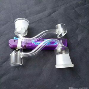 Hookahs transparent rök stirra switch glas bongs tillbehör, glas rökrör färgglada mini multi-färg handrör bästa sked glas