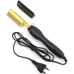 Hair Straighteners Straightening Comb Portable Iron Home Heating Electric Brush 230306