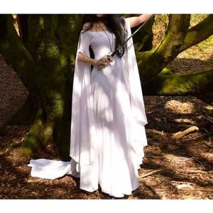 Lässige Kleider Mittelalterliche Frauen Kleid 19. Jahrhundert Europäische Halloween Cosplay kommt Frau Vestido Frauen Vintage viktorianische Gothic Prinzessin Z0216