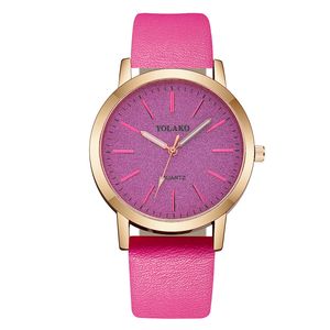 HBP Casual Womens Assista a Moda Strapa roxa Ultra-Fino Wates Watches