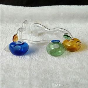 Hopahs Burning Pot Glass Bongs Accessories Glass Rökpipor Färgglada mini Multi-färg Handrör Bästa sked Glas