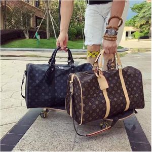 Вещевые сумки роскошные модные мужские и женские высококачественные спортивные сумки для путешествий в аэропорту брендовые дизайнерские сумки для багажа спортивная сумка большой емкости кожаные сумки на ремне