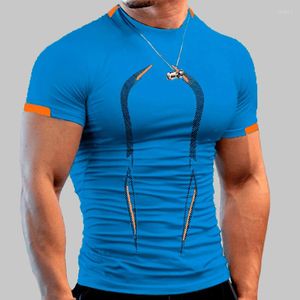 Men's T Shirts 2023 Summer Gym Shirt Sport Men Quick Drying Running Workout Training Tees Fitness Tops T-shirt