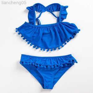 One-Pieces NEW 2020 Girls Swimwear 3~13Y Baby Girls Swimsuit Kids Bikini Sets Teenager Children Swimwear Kids Swimwear Beachwear-SW458 W0310