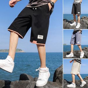 Shorts masculinos tendem a desgaste externo do verão solto de cinco pontos 2023 meninos finos casuais algodão puro camuflagem moda de calça macia