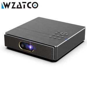 Projectors Wzatco S5 Portable Mini DLP 3D Projector 4K 5G WiFi Smart Android90 för hemmabio Beamer Full HD 1080p Video Laser R230306