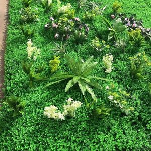 Decorative Flowers Artificial Green Plant Lawns Plastic Turf Home Garden Shop Shopping Center Decoration Outdoor Indoor Fake Carpet Grass