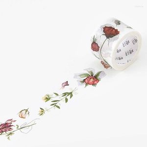 Gift Wrap 3cm 5m 1 Pcs Dry Flower Keep Love Forever Design Washi Tape Adhesive DIY Scrapbook Sticker Label Masking Home Decor