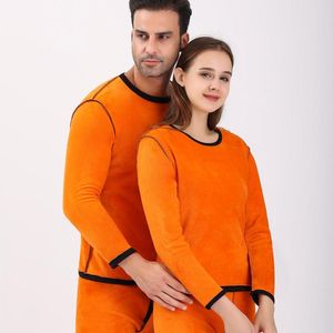 Menina de pilotos masculinos de dupla camada espessada e feminino de roupa térmica de roupas térmicas de duas peças de duas peças