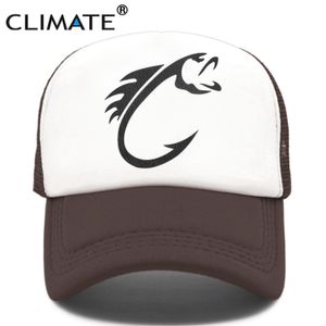 Шариковые кепки CLIMATE Fish Fishing Trucker Cap Кепка для охоты на рыбу для Fisher Hook Hat Бейсбольная кепка с щукой и рыбой Прохладные летние сетчатые кепки для мужчин Fisher 230306