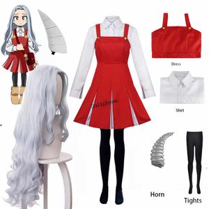 Anime kostümleri anime boku no my kahraman akademisi sezon 4 eri cosplay cadloween cadılar bayramı gel peruk boynuzu tam set kıyafeti z0301