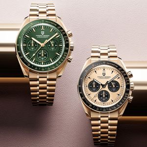 Наручительные часы Pagani Design Chronograph Top Brand Luxury Rose Gold Quartz Watch for Men 2023 Автоматические дата запястья водонепроницаемые часы 230306