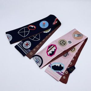 23style Luxus Designer Design Frau Schal Mode Brief Kopie Handtasche SchalsKrawatten Haarbündel Seidenmaterial Wraps