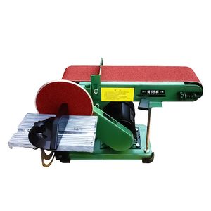 Qihang top Abrasive Belt Machine Emery Disc Sanding Belt Machine 350W Belt Sander Small Polishing Machine Grinder