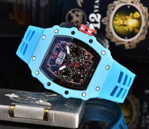 Nowy męski zegarek modowy stal nierdzewna wszystkie tarcza robocze Designer Projektant Stone Ying Sports zegar zegarowy