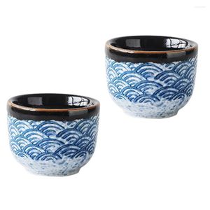 Filiżanki Sake Sake Zestaw filiżanki japońskiej ceramicznej herbaty serwing S małe ręcznie robione zestawy garncarskie tradycyjne szklanki kungfu herbata dekoracyjna