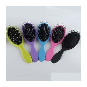 Hair Brushes Brush Combs Magic Detangling Handle Shower Comb Mes Salon Styling Tamer Tool Drop Delivery Products Care Dhg6B