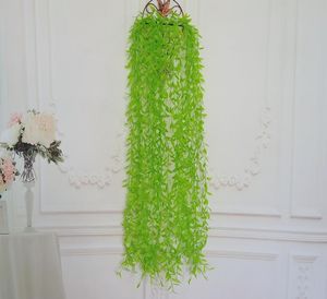 Home decoration simulation plant green weeping willow wall hanging water grass wall willow leaves green plant