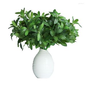 Decorative Flowers 10 Branches Artificial Plant Ardisia Grosvenorii Home Decoration Ornament Plants Green