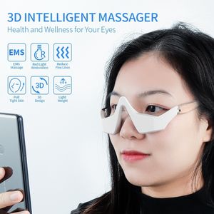 Eye Massager Red Light Therapy Anti Aging Compress S trötthet Relief Relaxation Relieve Dark Circles EMS Vibration 230303