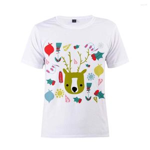 Męskie koszulki harajuku graficzna kobieta tshirts Plus Size Women z krótkim rękawem świąteczne drukowane topy o nokół T-shirt Męs