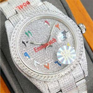 Designer Watch Types Black Dial Diamonds Sapphire Glass Mechanical Self-winding Men Luxury Full Iced Out Watches with Box U2T7