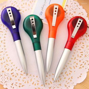 50pcs Tip Ballpoint Pen Practical Office School Writing With 20cm Tape Measure Multifunction